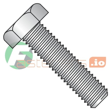 Newport Fasteners 18-8, 3/8"-16 Hex Head Tap Bolt, Plain Stainless Steel, 2 in L, 100 PK 406334